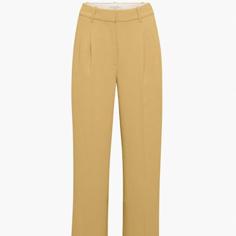 Aritzia Wilfred THE EFFORTLESS PANT in Sandy Beige Size 8
